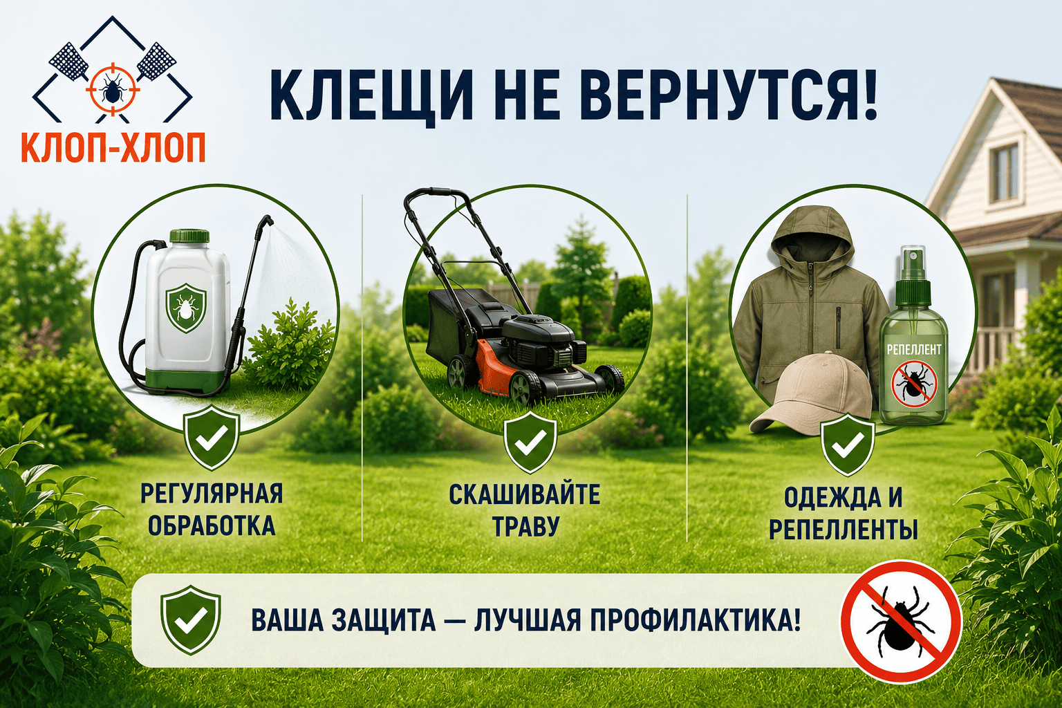 Профилактика: как не допустить повторного появления клещей